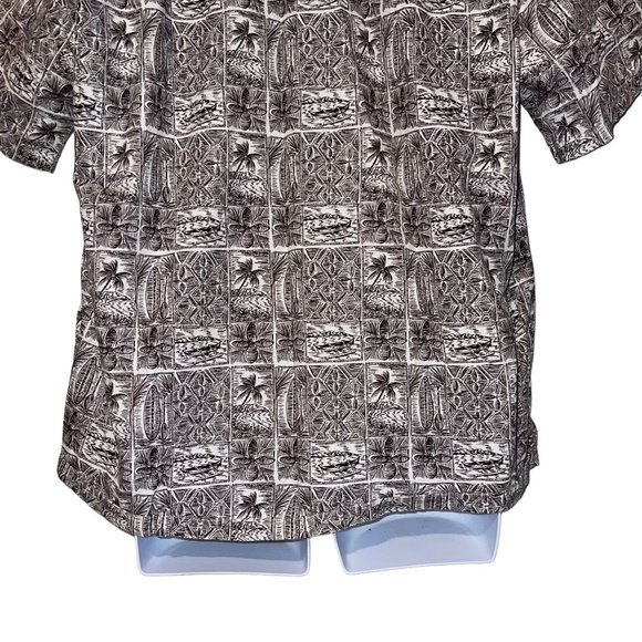 Vintage Retro Favant Hawaiian Shirt Mens XL Floral Aloha Vacation Surfboard Tiki - Picture 8 of 10